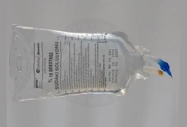 %10 DEKSTROZ SUDAKI COZELTISI 500 ML (MEDIFLEKS-SETLI) kutu fotoğrafı. Dekstroz içeren çözelti. Üretici: KOÇAK FARMA İLAÇ VE KİMYA SANAYİ A.Ş.