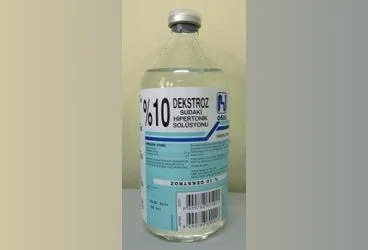%10 DEKSTROZ SUDAKI HIPERTONIK SOLUSYON 500 ML SETLI SISE kutusu. Serum içeren solüsyon. Üretici: OSEL İLAÇ SANAYİ VE TİCARET ANONİM ŞİRKETİ.