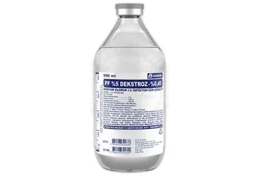 %5 DEKSTROZ %0,45 SODYUM KLORUR SOLUSYONU 500 ML SETLI (CAM SISE) (dekstroz monohidrat+sodyum klorur) ambalajı, solüsyon. Üretici: POLİFARMA İLAÇ SAN. VE TİC. A.Ş.