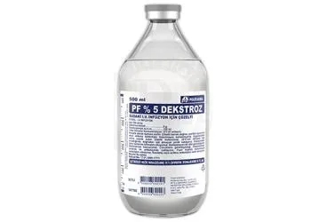 %5 DEKSTROZ 500 ML SOLUSYON(SETLI) (serum) kutusu, solüsyon. Üretici: POLİFARMA İLAÇ SAN. VE TİC. A.Ş.
