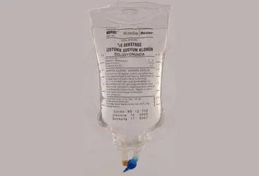 %5 DEKSTROZ IZOTONIK SODYUM KLORUR COZELTISI 500 ML (MEDIFLEKS-SETLI) (dekstroz + sodyum klorur) ürün ambalajı, çözelti. Üretici: KOÇAK FARMA İLAÇ VE KİMYA SANAYİ A.Ş.