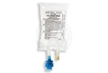 Dekstroz içeren çözelti: %5 DEKSTROZ SUDAKI COZELTISI 100 ML (MEDIFLEKS-SETLI) ambalajı. Üretici: KOÇAK FARMA İLAÇ VE KİMYA SANAYİ A.Ş.