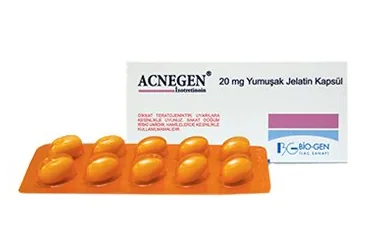 ACNEGEN 20 MG 30 YUMUSAK JELATIN KAPSUL (isotretinoin) ambalajı, kapsül. Üretici: BİO-GEN İLAÇ SANAYİ TİC.LTD.ŞTİ.