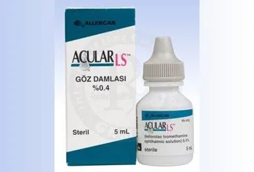ACULAR LS STERİL GÖZ DAMLASI %0,4 5 ML ambalajı. Ketorolak -oftalmik içeren göz damlası. Üretici: ABBVİE TIBBİ İLAÇLAR SANAYİ VE TİCARET LİMİTED ŞİRKETİ.