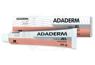 ADADERM %0,1 JEL 30 G (adapalen) kutu fotoğrafı, jel. Üretici: KURTSAN İLAÇLARI ANONİM ŞİRKETİ.
