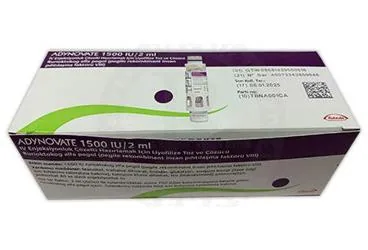 ADYNOVATE 1500 IU/2ML IV ENJEKSIYONLUK COZELTI HAZIRLAMAK ICIN LIYOFILIZE TOZ VE COZUCU (1 FLAKON) ambalajı. Anti hemofilik faktör 8 rekombinant içeren çözelti. Üretici: TAKEDA İLAÇ SAĞLIK SANAYİ TİCARET LTD.ŞTİ.