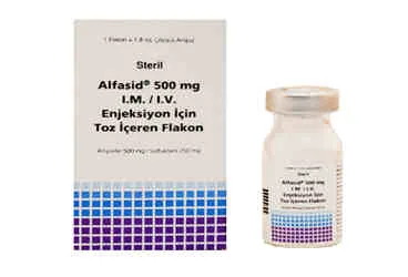 ALFASID 500 MG IM ENJ.ICIN TOZ ICEREN FLAKON (ampisilin + sulbaktam) kutu fotoğrafı, flakon. Üretici: YAVUZ İLAÇ ECZA DEPOSU MEDİKAL ÜRÜNLER SANAYİ VE TİCARET A.Ş.