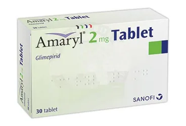 AMARYL 2 MG 30 TABLET ürün ambalajı, tablet formunda glimepirid içerir. Üretici: SANOFİ SAĞLIK ÜRÜNLERİ LTD. ŞTİ.