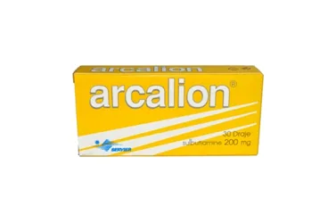 Sulbutiamine içeren ARCALION 200 MG 30 DRAJE kutusu. Üretici: SERVIER ILAÇ VE ARAŞTIRMA A.S.