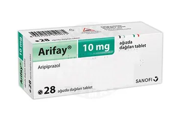 ARIFAY 10 MG 28 AGIZDA DAGILAN TABLET (aripiprazol) kutu fotoğrafı, tablet. Üretici: SANOFİ İLAÇ SANAYİ ve TİC. A.Ş.