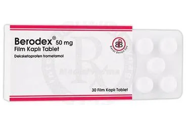 Deksketoprofen içeren film kaplı tablet: ASEKET-S 50 MG FILM KAPLI TABLET (30 TABLET) ambalajı. Üretici: BERKO İLAÇ VE KİMYA SAN. A.Ş.