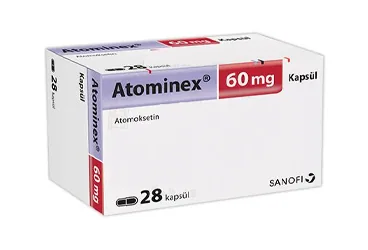 ATOMINEX 60 MG 28 KAPSUL (atomoksetin hcl) kutu fotoğrafı, kapsül. Üretici: SANOFİ İLAÇ SANAYİ ve TİC. A.Ş.