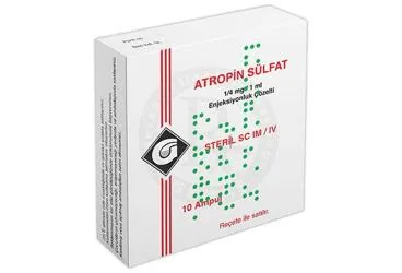 ATROPIN GALEN 0,25 MG 10 AMPUL (atropin) kutu fotoğrafı, ampul. Üretici: GALEN İLAÇ SAN.VE TİC.A.Ş.