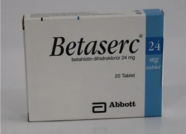 BETASERC 24 MG 20 TABLET ürün ambalajı, tablet formunda betahistin dihidroklorid içerir. Üretici: ABBOTT LABORATUARLARI İTHALAT İHRACAT VE TİCARET LİMİTED ŞİRKETİ.