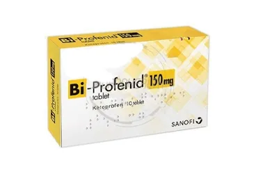 BI-PROFENID 150 MG 10 TABLET kutu fotoğrafı, tablet formunda ketoprofen içerir. Üretici: SANOFİ SAĞLIK ÜRÜNLERİ LTD. ŞTİ.