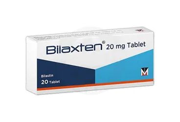 BILAXTEN 20 MG 20 TABLET (bilastin) kutusu, tablet. Üretici: MENARİNİ İLAÇ SANAYİ VE TİCARET A.Ş.