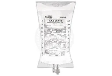 Glisin içeren solüsyon: BIOFLEKS %1.5 GLISIN 3000 ML(PVC TORBA) SOLUSYON SETSIZ kutu fotoğrafı. Üretici: OSEL İLAÇ SANAYİ VE TİCARET ANONİM ŞİRKETİ.