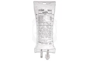 Serum içeren BIOFLEKS IZOLEKS DENGELI ELEKTROLIT SOL (PVC TORBA) 1000 ML SETLI kutusu. Üretici: OSEL İLAÇ SANAYİ VE TİCARET ANONİM ŞİRKETİ.