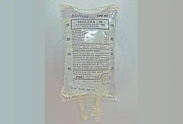 BIOFLEKS IZOLEKS-M %5 DEKSTROZ BIOSEL SOL 500 ML SETLI ürün ambalajı. Etkin maddesi dekstroz + dibazik potasyum fosfat + potasyum klorur + sodyum asetat trihidrat + sodyum klorur. Üretici: OSEL İLAÇ SANAYİ VE TİCARET ANONİM ŞİRKETİ.