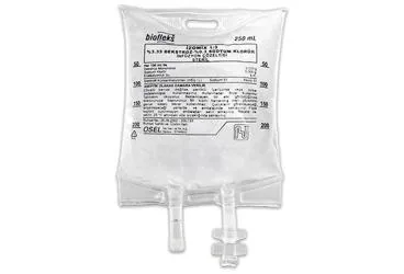 BIOFLEKS IZOMIX 1/3 ENJEKTABL SOL 250 ML SETLI ürün ambalajı. Serum içeren enjeksiyonluk ürün. Üretici: OSEL İLAÇ SANAYİ VE TİCARET ANONİM ŞİRKETİ.