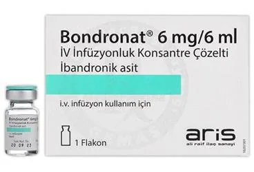 BONDRONAT 6MG/6ML IV INFUZYONLUK KONSANTRE COZELTI (1 ADET) (ibandronik asit) ambalajı, çözelti. Üretici: ALİ RAİF İLAÇ SANAYİ A.Ş.
