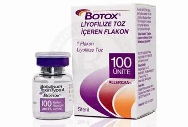 BOTOX LIYOFILIZE TOZ ICEREN 100 IU 1 FLAKON kutu fotoğrafı. Botulinum  toksini içeren flakon. Üretici: ABBVİE TIBBİ İLAÇLAR SANAYİ VE TİCARET LİMİTED ŞİRKETİ.