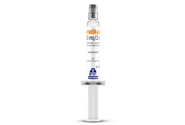 BRADIKANT 30MG / 3ML COZELTI ICEREN KULLANIMA HAZIR ENJEKTOR kutusu. Ikatibant içeren çözelti. Üretici: POLİFARMA İLAÇ SAN. VE TİC. A.Ş.