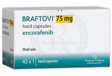BRAFTOVI 75 MG SERT KAPSUL (42 ADET) (enkorafenib) ürün ambalajı, kapsül. Üretici: PIERRE FABRE İLAÇ A.Ş.