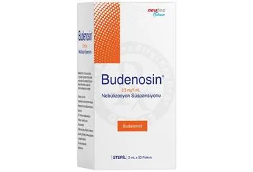 BUDENOSIN 0,5 MG/1 ML NEBULIZASYON SUSPANSIYONU (20 ADET) (budesonid -inhalant) kutusu, süspansiyon. Üretici: NEUTEC İNHALER İLAÇ SANAYİ VE TİCARET ANONİM ŞİRKETİ.