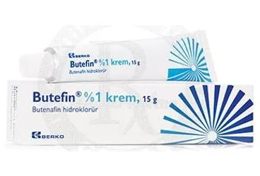 BUTEFIN %1 KREM 15 G kutu fotoğrafı. Butenafin içeren krem. Üretici: BERAT BERAN İLAÇ SAN. VE TİC. LTD. ŞTİ.