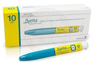 BYETTA 10 µG/40 µL SC KULLANIMA HAZIR DOLU ENJ. KALEMI ICINDE COZELTI 2,4 ML (eksenatid) ambalajı, çözelti. Üretici: ASTRAZENECA İLAÇ SAN.VE TİC.LTD.ŞTİ.