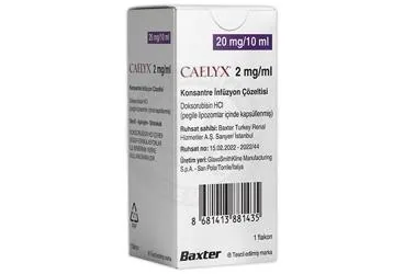 CAELYX 2 MG/ML KONSANTRE INFUZYON COZELTISI (1 FLAKON) ambalajı, çözelti formunda doksorubisin hcl pegilelipozomal içerir. Üretici: BAXTER TURKEY RENAL HİZMETLER ANONİM ŞİRKETİ.