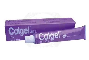 CALGEL 20 GR JEL kutu fotoğrafı. Lidokain kombinasyon -oral içeren jel. Üretici: GLAXOSMİTHKLİNE İLAÇLARI SAN. VE TİC. A.Ş.
