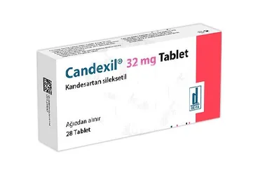 Kandesartan içeren tablet: CANDEXIL 32 MG 28 TABLET kutu fotoğrafı. Üretici: DEVA HOLDİNG ANONİM ŞİRKETİ.