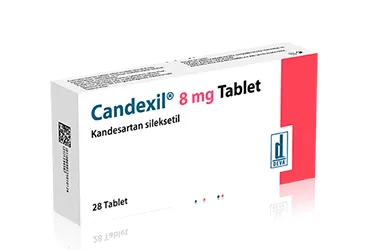 CANDEXIL 8 MG 28 TABLET ambalajı, tablet formunda kandesartan içerir. Üretici: DEVA HOLDİNG ANONİM ŞİRKETİ.