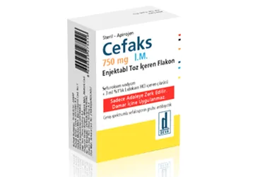 CEFAKS 750 MG IM ENJEKSIYONLUK TOZ (1 FLAKON) kutusu, flakon formunda sefuroksim içerir. Üretici: DEVA HOLDİNG ANONİM ŞİRKETİ.
