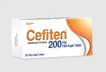 CEFITEN 200 MG 10 FILM TABLET (sefditoren pivoksil) ambalajı, film kaplı tablet. Üretici: NEUTEC İLAÇ SAN. TİC. A.Ş.
