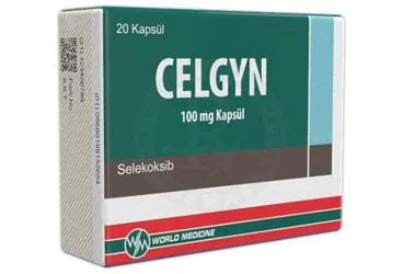 CELGYN 100 MG KAPSUL (20 KAPSUL) (selekoksib) kutu fotoğrafı, kapsül. Üretici: WORLD MEDICINE İLAÇ SAN. VE TİC. A.Ş.