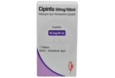 CIPINTU 50 MG/50 ML INFUZYON ICIN KONSANTRE COZELTI kutusu. Sisplatin içeren çözelti. Üretici: KOÇSEL İLAÇ SANAYİ VE TİCARET ANONİM ŞİRKETİ.