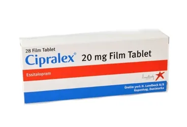 CIPRALEX 20 MG 28 FILM TABLET (essitalopram) kutusu, film kaplı tablet. Üretici: LUNDBECK İLAÇ TİC. LTD. ŞTİ.