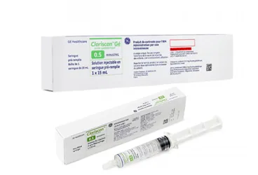 CLARISCAN 0.5 MMOL/ML ENJEKSIYONLUK COZELTI (1X15 ML FLAKON) kutu fotoğrafı. Meglumin gadoterat içeren çözelti. Üretici: OPAKİM TIBBİ ÜRÜNLER SANAYİ VE TİCARET A.Ş.