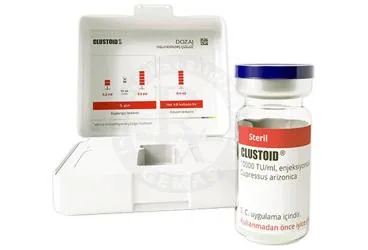 CLUSTOID 10000 TU/ML ENJEKSIYONLUK SUSPANSIYON (CUPRESSUS) (allerjen ekstratı) ürün ambalajı, süspansiyon. Üretici: ROXALL MEDİCİNE İLAÇ İTHALAT İHRACAT SANAYİ VE TİCARET LİMİTED ŞİRKETİ.