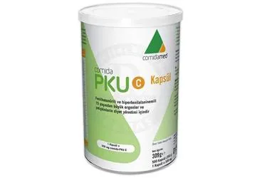 Tibbi amacli mama içeren kapsül: COMIDA PKU C KAPSUL (500 ADET X 500 MG) kutusu. Üretici: MAMMA BESİN ÜRÜNLERİ ÜRETİM PAZARLAMA ANONİM ŞİRKETİ.