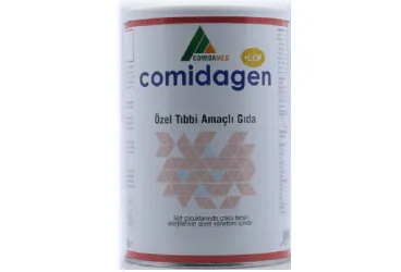 COMIDAGEN 400 G kutusu. Etkin maddesi beslenme solusyonu. Üretici: MAMMA BESİN ÜRÜNLERİ ÜRETİM PAZARLAMA ANONİM ŞİRKETİ.