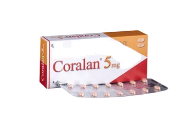 CORALAN 5 MG 56 FİLM TABLET ambalajı, film kaplı tablet formunda ivabradin içerir. Üretici: SERVIER ILAÇ VE ARAŞTIRMA A.S.