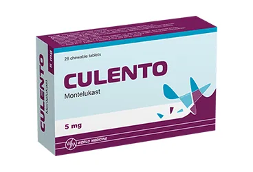 CULENTO 4 MG ÇİĞNEME TABLETİ , 28 ADET kutusu, çiğneme tableti formunda montelukast sodyum içerir. Üretici: WORLD MEDICINE İLAÇ SAN. VE TİC. A.Ş.