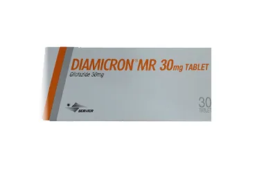 DIAMICRON MR 30 MG 30 TABLET ürün ambalajı, tablet formunda gliklazid içerir. Üretici: SERVIER ILAÇ VE ARAŞTIRMA A.S.