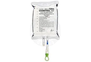 DIANEFROL 137 %2.27 GLUKOZ ICEREN PERITON DIYALIZ COZELTISI 5000 ML. TEKLI TORBA (peritonal diyaliz solusyonu) kutusu, çözelti. Üretici: POLİFARMA İLAÇ SAN. VE TİC. A.Ş.