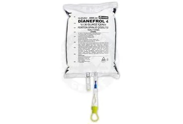 DIANEFROL 4 %1,36 GLUKOZ ICEREN PERITON DIYALIZ COZELTISI TEKLI TORBA 5000 ML (peritonal diyaliz solusyonu) ambalajı, çözelti. Üretici: POLİFARMA İLAÇ SAN. VE TİC. A.Ş.