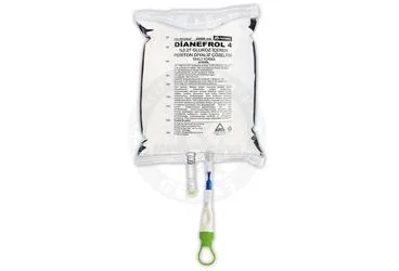 DIANEFROL 4 %2,27 GLUKOZ ICEREN PERITON DIYALIZ COZELTISI TEKLI TORBA 2000 ML kutu fotoğrafı. Peritonal diyaliz solusyonu içeren çözelti. Üretici: POLİFARMA İLAÇ SAN. VE TİC. A.Ş.